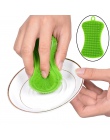 Silikonowe gąbka do mycia naczyń do szorowania kuchnia do czyszczenia naczyń narzędzie antybakteryjne miękkie czyszczenie antyba