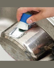 Nowy najlepszy magia ze stali nierdzewnej kuchnia Metal odrdzewiacz detergent czyszczący trzymać szczotka do mycia Pot kuchnia g