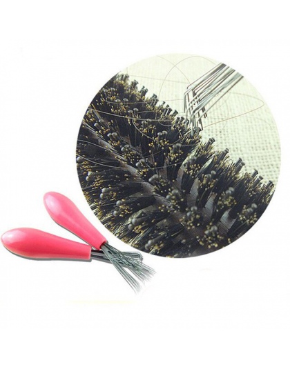 ISHOWTIENDA nowe szczotka do włosów grzebień do czyszczenia wbudowane narzędzie do czyszczenia z tworzywa sztucznego zdejmowany 