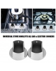 2 sztuk uniwersalny kuchenka gazowa kuchenka części uchwyt kontrolkowy gałki wymiana Metal przełącznik obrotowy kuchnia kuchenka