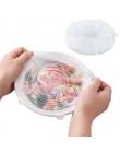 6-Pack o różnych rozmiarach żywności silikon ssania pokrywką-bowl Pan garnek z pokrywką Stretch pokrywy pokrywa silikonowa Pan k