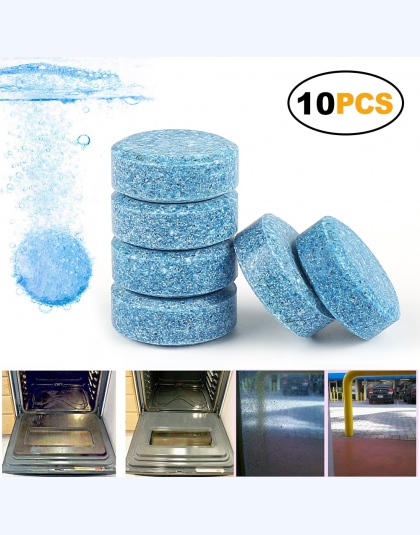 Hot! 10 sztuk = 40L tabletki musujące detergentu do czyszczenia kuchni w domu przednia szyba samochodu maszyna do mycia szkła Cl