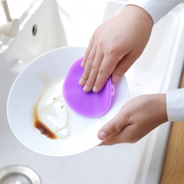 Nowe szczotki do czyszczenia klocki miękkie silikonowe Miska Pot Pan magiczne gąbki do mycia naczyń do gotowania narzędzie do cz