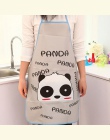 Kobiety wodoodporna Cartoon zwierząt Panda kuchnia gotowanie Bib fartuch bez rękawów odporna na olej talia Bib piękny kuchnia go