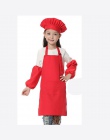 Fartuch dziecięcy dla dzieci z długim rękawem kapelusz kieszeń przedszkole kuchnia do pieczenia malarstwo gotowanie napoje jedze
