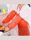 Wodoodporne kobiety fartuchy kropki pcv oleju dowód kuchnia gotowanie czyszczenia gospodarstwa domowego Essentials Backtie przej
