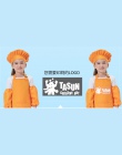 Dla dzieci poliester fartuch malowanie fartuch dla dzieci do pieczenia fartuch zestaw czapka szefa kuchni można wydrukować logo