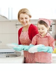 Magiczne silikonowe płuczka do zmywania naczyń gąbka do mycia naczyń gumowe peeling rękawice do czyszczenia kuchni 1 para