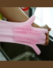 1 sztuk Food Grade rękawice do mycia naczyń naczynia krzem rękawice do sprzątania z szczotka do czyszczenia mycia naczyń usługę 