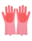 1 para cena fabryczna gospodarstwa domowego silikon rękawice do mycia naczyń kuchenne rękawice do sprzątania mycia naczyń wielof