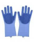 1 para cena fabryczna gospodarstwa domowego silikon rękawice do mycia naczyń kuchenne rękawice do sprzątania mycia naczyń wielof