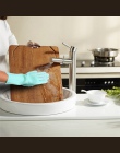 1 para naczynia krzem rękawice do sprzątania z szczotka do czyszczenia Food Grade rękawice do mycia naczyń naczynia do mycia usł