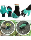 ISHOWTIENDA 1 para 24*12 cm nowy rękawice ogrodowe do sadzenia w ogrodzie z 4 ABS plastikowe pazury