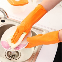 Kuchnia Dishe rękawice do mycia do czyszczenia domu wody dowód gumowe rękawice do mycia z długim rękawem rękawice silikonowe nar