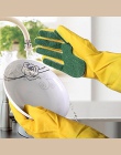 1 para kreatywny do prania w domu rękawice do sprzątania ogród kuchnia danie gąbka palce gumowe rękawice do sprzątania do zmywan