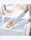 2x magia rękawice wodoodporne lateks z długim rękawem naczynia do rękawice do sprzątania do mycia naczyń rękawice do mycia naczy