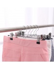 Adeeing 10 sztuk ze stali nierdzewnej wieszak na spodnie klip Anti-slip Clothespin spodnie zacisk wieszak na ubrania