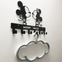 Cartoon darmowa do paznokci żelaza wieszak kreatywny dekoracja pokoju dzieci ubrania metalowe Hangerr ściany wiszące ganek drzwi