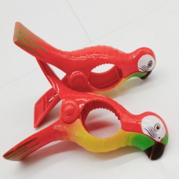 1 sztuk papuga ptak z tworzywa sztucznego klapki plażowe ręcznik klipy duży leżak krzesło uchwyt na basen odzież Peg kołdra klip