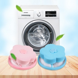Do prania w domu maszyna do kula do prania kwiat kształt siatki filtr torba niebieski/różowy/pomarańczowy/zielony włosy brud zła