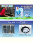 12/zestaw Sani Sticks oleju odkażanie kuchnia toaleta wanna środek do udrażniania odpływów kanalizacji pręt do czyszczenia wygod