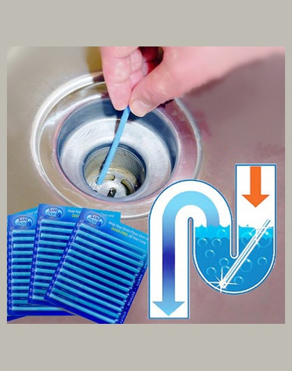 12/zestaw Sani Sticks oleju odkażanie kuchnia toaleta wanna spustowy V Clean SPOT pręt do czyszczenia wygodne do kanalizacji wło