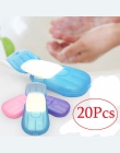 20 sztuk losowy kolor dezynfekcji mydło papier jednorazowe wygodne mycie rąk mydło w płynie Mini mydło do czyszczenia czy dolicz