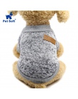 Zwierzęta domowe są miękkie ubrania dla zwierząt domowych dla małych psów zimowe ciepły płaszcz klasyczny sweter polar wysokiej 