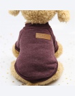 Zwierzęta domowe są miękkie ubrania dla zwierząt domowych dla małych psów zimowe ciepły płaszcz klasyczny sweter polar wysokiej 