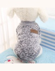 Pies płaszcz kurtka klasyczne ciepłe ubrania dla psów Puppy strój dla zwierząt domowych kurtka płaszcz zima miękki sweter odzież