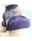 Pies ubrania dla małych psów miękki sweter dla psa odzież dla psów zimowe ubrania dla psów Chihuahua klasyczne ubranie dla zwier
