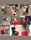 Letnia sukienka dla psów ubrania dla zwierząt domowych dla małych psów suknia ślubna spódnica odzież dla szczeniąt wiosna moda J