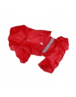 Płaszcz przeciwdeszczowy dla psów Puppy deszcz płaszcz z kapturem odblaskowe wodoodporne ubrania dla psa miękkie oddychające zwi