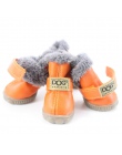 Zwierzęta domowe są buty dla psów zimowe Super ciepłe 4 sztuk/zestaw buty dla psów bawełniane antypoślizgowe XS 2XL buty dla mał