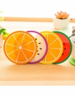 1 sztuk kolorowe owoce Coaster podkładka na stół do jadalni mata silikonowa podkładka miska pić podstawki pod kubek uchwyt na na