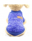 Pies ubrania dla małych psów jersey kot sweter odzież dla zwierząt domowych kotów Chihuahua ciepłe psy koszulka jesień i zima sw