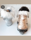 Ubrania dla psów jesień i zima dwie stopy płaszcze dla psów grube ubrania dla psów złoto srebro kolory s-xxl rozmiary super ciep