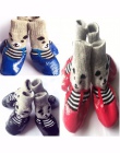 4 sztuk/zestaw S M L rozmiar bawełniane gumowe zwierzęta domowe są buty dla psów wodoodporne antypoślizgowe pies deszcz śnieg bu