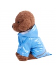 2018 Pet deszcz płaszcz na zewnątrz stałe płaszcz przeciwdeszczowy z kapturem Pet wodoodporna Puppy Dog kurtka moda odzież dla p