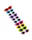 10 sztuk/zestaw Pet Grooming akcesoria kolorowe koty mucha dla psa s szpilka stroik klip Pet mucha dla psa do włosów okulary prz