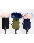 Chwalebne KEK zimowe ubrania dla psów luksusowe Faux futro obroża dla psa płaszcz dla małych psów ciepłe wiatroszczelna zwierzęt