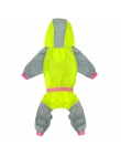 Wodoodporny płaszcz przeciwdeszczowy dla psów psy odblaskowe kurtka przeciwdeszczowa bezpieczeństwa odzież przeciwdeszczowa komb