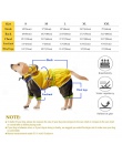 Wodoodporny płaszcz przeciwdeszczowy dla psów psy odblaskowe kurtka przeciwdeszczowa bezpieczeństwa odzież przeciwdeszczowa komb