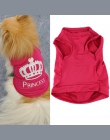 Pies kot kamizelka Pet księżniczka tshirt ubrania płaszcz Puggy kostium Chihuahua kostium pies ubrania letnie pechera para perro