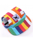 8 kolory moda pies kapelusz lato dla małych psów kot czapka z daszkiem czapka z daszkiem z otworami na uszy produktów dla zwierz