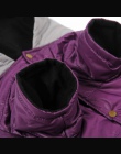 HOOPET ubranka dla dużych psów duży płaszczyk dla psa fioletowy ciepłe bawełny wyściełane dwie stopy ubrania zagęścić płaszcz z 