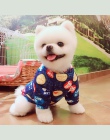Chic ubrania dla psów dla małych psów xs Cartoon drukuj pies jack wiosna lato Chihuahua Pug kot ubrania dla psów odzież płaszcz 