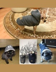 Zimowe ciepłe ubrania dla zwierząt domowych z kapturem gruba bawełna kot Puppy psy płaszcz kurtki S-XXL