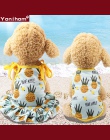 Ubrania dla zwierząt domowych plaży pary lato sukienka dla psa na ubranie dla małego psa oddychające owoce sukienka spódnica kam