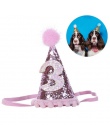 Nowy pies urodziny kapelusz ozdobny błyszczący kapelusz dla psa zwierzęta domowe są z pałąkiem na głowę dla zwierząt domowych na